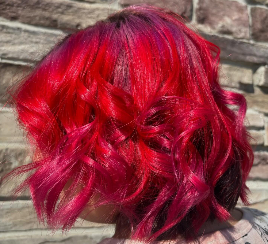 Balayage color transformation